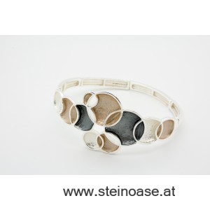 Armband  Gold/Grau/Silber